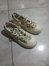 回力女鞋秋季透氣帆布鞋鏤空休閑板鞋學(xué)生復古百搭厚底增高涼鞋小白鞋 米色 37 曬單實(shí)拍圖
