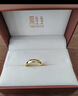 周生生黃金戒指 足金素圈活口戒情侶 可作對戒09141R 計價(jià)4.25克 曬單實(shí)拍圖