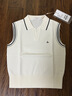 Navigare意大利小帆船翻領(lǐng)無(wú)袖針織衫女2026春夏季新款休閑運動(dòng)背心上衣 云上舞白 S 曬單實(shí)拍圖