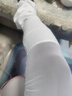 JIOESC網(wǎng)紗拼接襪套堆堆襪女夏季薄款腿套春夏款芭蕾風(fēng)小腿襪白色長(cháng)筒襪 白色 1雙 曬單實(shí)拍圖