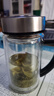 希諾雙層玻璃杯帶把手高檔泡茶杯子男家用辦公透明水杯XN-9321 435mL 曬單實(shí)拍圖