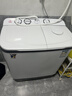 小鴨 洗+脫15公斤大容量半自動(dòng)洗衣機小型家用 雙桶雙缸波輪洗衣機洗脫兩用帶甩干 藍光款(洗滌9公斤+脫水6公斤) 曬單實(shí)拍圖