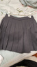 紫涵（ZIHAN）紫涵學(xué)院風(fēng)短款百褶裙女2024年冬季新款小個(gè)子短裙收腰顯瘦a字裙 曬單實(shí)拍圖