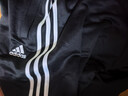 阿迪達斯（adidas）運動(dòng)褲男秋季防風(fēng)休閑衛褲健身跑步運動(dòng)褲 黑白收腿褲 XL 曬單實(shí)拍圖