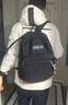 JANSPORT杰斯伯雙肩背包女電腦包男大學(xué)生書(shū)包暮光復古皮革 4QVA008 曬單實(shí)拍圖