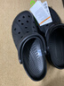 CROCS卡駱馳洞洞鞋貝雅洞洞鞋輕便運動(dòng)鞋耐磨一腳蹬拖鞋休閑鞋|10126 黑色-001 41 /42(260mm) 曬單實(shí)拍圖