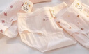 FitonTon5條內褲女全純棉7A抑菌少女內褲中腰初中生青春期女孩透氣三角褲 曬單實(shí)拍圖