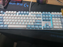 達爾優(yōu)（dareu）EK815機械合金鍵盤(pán) 有線(xiàn)鍵盤(pán) 游戲鍵盤(pán) 108鍵單光 男生女生 電腦鍵盤(pán)  白色藍色 青軸 曬單實(shí)拍圖