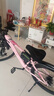 鳳凰自行車(chē)女款山地車(chē)男變速越野單車(chē)青少年學(xué)生成人公路賽車(chē) 坦途510 鋼架輻條輪-彩云粉 24寸【適合145-170cm】 24速 曬單實(shí)拍圖