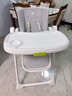 babycare寶寶餐椅6個(gè)月以上吃飯可折疊兒童座椅可移動(dòng)嬰兒成長(cháng)椅 貝殼白 曬單實(shí)拍圖