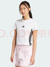 阿迪達斯（adidas）女子短款運動(dòng)休閑短袖圓領(lǐng)T恤JE1239 JE1239 M 曬單實(shí)拍圖
