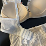 曼妮芬新品清新花瓣蕾絲浪漫內衣性感輕薄無(wú)鋼圈小胸聚攏無(wú)痕女士薄文胸 珍珠白 75B (34) （70C/80A可拍) 曬單實(shí)拍圖