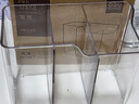 得力（deli）透明三格大容量筆筒高級輕奢辦公桌面擺件多功能學(xué)生文具化妝品收納盒 透明PK220 曬單實(shí)拍圖