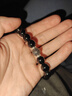 老鳳祥黑曜石手鏈男款銀招財水晶轉運珠手串生日紀念日禮物送男友老公 曬單實(shí)拍圖