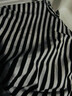 H&M女裝T恤春季時(shí)尚簡(jiǎn)約休閑圓領(lǐng)內搭短袖上衣0963662 黑色/白色條紋 M 165/96 曬單實(shí)拍圖