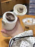 蘇泊爾保溫杯316L不銹鋼高顏值保溫保冷水杯輕巧便攜學(xué)生女生杯子帶茶濾 云沙白 350ml 一鍵開(kāi)合 曬單實(shí)拍圖