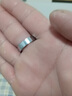 MZMZ鉑金戒指男pt950白金時尚食指戒素圈指環簡約情人節生日禮送女友 次日達-輕貴白金色-3.5MM寬【下單備注圈號】 曬單實拍圖