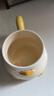 手繪卡通小鴨子馬克杯釉下彩加蓋可愛(ài)水杯咖啡杯家用陶瓷杯早餐杯 黃色 1個(gè) 400ml 曬單實(shí)拍圖