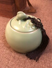 金鑲玉茶葉罐原礦仿宋汝窯花茶罐密封儲藏罐功夫茶具配件年年有余 曬單實(shí)拍圖