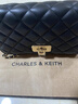 CHARLES&KEITH經(jīng)典菱格鏈條小方包單肩斜挎包包女包生日禮物CK2-70160131 曬單實(shí)拍圖