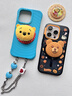 PopSockets【森友記】泡泡騷x 迪士尼小熊維尼合作系列手機防摔粘貼支架蘋(píng)果17/16磁吸氣囊伸縮圓啪嗒 毛絨維尼 曬單實(shí)拍圖