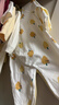 童泰嬰兒連體衣春秋季純棉衣服初生寶寶蝴蝶哈衣爬服和尚服黃色66cm 曬單實(shí)拍圖