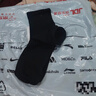 VIPY【10雙】一次性襪子免洗日拋中筒襪透氣吸汗出差男女丟丟襪 黑色 曬單實(shí)拍圖
