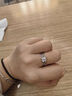 中國珠寶足銀幸運四葉草戒指女2026新款情侶求婚表白單戒生日禮物送女朋友 曬單實(shí)拍圖