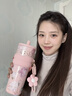 世大家明星同款保溫杯女士水杯送女朋友老婆生日伴手禮物大容量吸管杯 曬單實(shí)拍圖