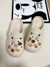 利達妮（TZLDN）eva洞洞鞋女士外穿防滑夏季防臭踩屎感家居家用沙灘涼鞋包頭拖鞋 小熊基地(12個(gè)) 38-39 【標準碼】 曬單實(shí)拍圖