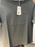 gxgjeans男裝 灰色后背字母美式時(shí)尚潮流圓領(lǐng)短袖T恤男 25夏新品 灰色 XL (180) 曬單實(shí)拍圖
