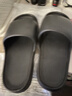 稻草人拖鞋男EVA居家用洗澡防滑浴室內戶(hù)外穿情侶厚底靜音女涼拖黑42-43 曬單實(shí)拍圖