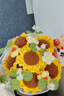 初朵針織向日葵永生花束生日禮物女金榜題名一舉奪魁成人禮百日誓師 曬單實(shí)拍圖