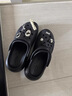 卡駱馳（CROCS）貝拉洞洞鞋厚底拖鞋|210062 黑色-001 37/38(230mm)  曬單實(shí)拍圖