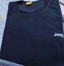 JEEP吉普衛衣男春秋季寬松長(cháng)袖T恤男士打底衫衣服男裝 深藍 XL 曬單實(shí)拍圖