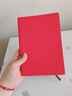圣馳（SHENGCHI）筆記本高顏值A5精致簡(jiǎn)約記事本B5本子商務(wù)高級辦公文具會(huì )議記錄LOGO定制 開(kāi)運紅軟皮(200頁(yè)) 曬單實(shí)拍圖