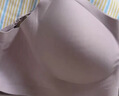 嫚熙（EMXEE）孕婦哺乳文胸內衣喂養胸衣舒適上托聚攏懷孕期喂奶文胸女 蘭煙花 M 曬單實(shí)拍圖