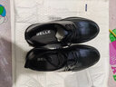 百麗通勤商務(wù)皮鞋男鞋春夏牛皮褶皺皮休閑皮鞋A1373 黑色-單里 42 曬單實(shí)拍圖