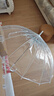 天瑋傘業(yè)16骨透明傘纖維骨抗風(fēng)自動(dòng)純色POE傘簡(jiǎn)約純色便捷長(cháng)柄傘可定制 曬單實(shí)拍圖