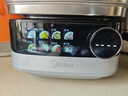 美的（Midea）0涂層電蒸鍋燉蒸煮一體多功能鍋304不銹鋼可拆洗19L三層大容量家用4-6人蒸煮鍋蒸魔方ZGS352302 曬單實(shí)拍圖