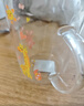 富光玻璃杯家用兒童牛奶杯子帶刻度吸管水杯 寶寶沖泡奶粉杯帶把手 曬單實(shí)拍圖