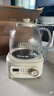 美的（Midea）花漾0膠水全玻璃養生壺多功能煮茶壺母嬰燒水壺恒溫電熱水壺全自動(dòng)一體1.2L YS12B302J 曬單實(shí)拍圖