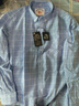 春秋季純棉長(cháng)袖襯衫男商務(wù)休閑100%全棉襯衣大碼格子免燙上衣 NJF002大藍格 40 建議120-130斤 曬單實(shí)拍圖