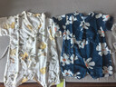 babylove嬰兒連體衣夏季竹棉山茶紗布寶寶哈衣爬服夏裝花開(kāi)映夏 花開(kāi)映夏（因無(wú)固色劑存在掉色） 80cm 曬單實(shí)拍圖