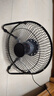 迷你USB小風(fēng)扇辦公室宿舍靜音電風(fēng)扇大風(fēng)力桌面臺扇鐵藝便攜風(fēng)扇 【8寸 無(wú)刷電機】黑色+1.5米延長(cháng)線(xiàn) 曬單實(shí)拍圖