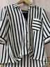 絲柏舍條紋襯衫2026夏裝新款女裝寬松撞色假兩件單排扣上衣 曬單實(shí)拍圖
