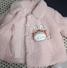 戴維貝拉（DAVE＆BELLA）兒童棉服洋氣小童上衣加厚女童衣服冬裝新款中國風(fēng)幼兒棉衣 粉色【現貨】 100 cm（建議身高90-100cm） 曬單實(shí)拍圖