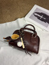 CinvaiKrose趙昭儀同款小c&k夏季包包女包2026新款保齡球斜挎包情人節520禮物 咖啡色coffee【送女友老婆女生禮物走心】 曬單實(shí)拍圖