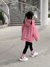G.duck小黃鴨童裝女童外套春秋季兒童沖鋒衣女小童春裝防風(fēng)服連帽夾克衫 粉色 100 （建議身高90cm 3-4歲）cm 曬單實(shí)拍圖