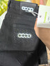 國潮美式秋冬新款GOOD刺繡加絨牛仔褲男燙鉆修身百搭小腳直筒長(cháng)褲 黑色 XL 曬單實(shí)拍圖